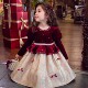 女童连衣裙冬装 加绒丝绒礼服公主裙生日裙子 法式 2025新款 儿童韩版