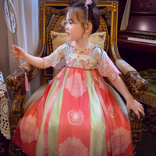 女童汉服裙夏装新款儿童长款襦裙