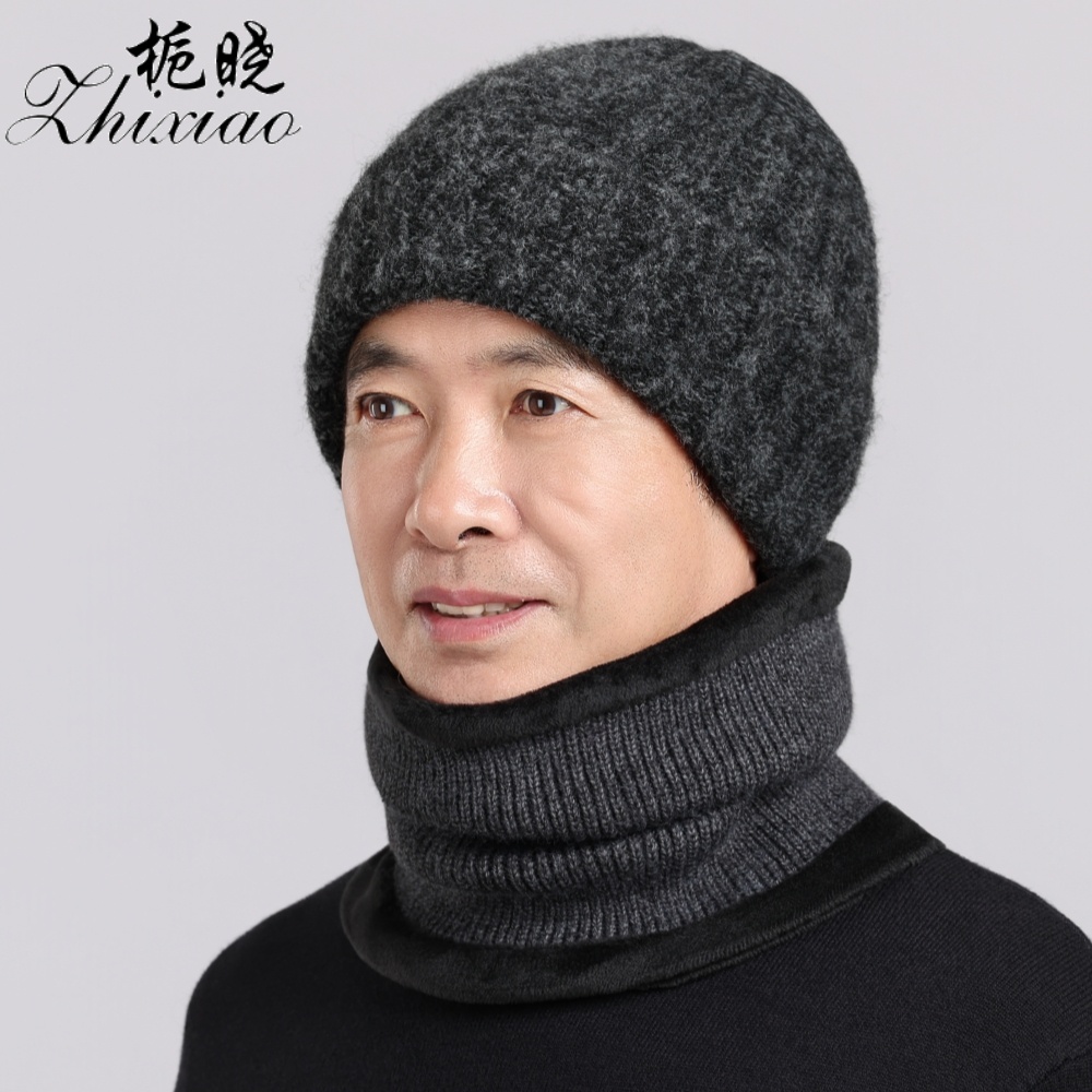 帽子男秋冬天户外保暖针织帽