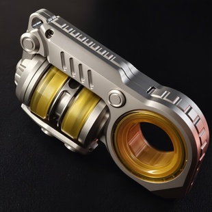 现货乐派震旦edc音叉推牌解压玩具不锈钢棘轮甩牌啪啪币指尖陀螺