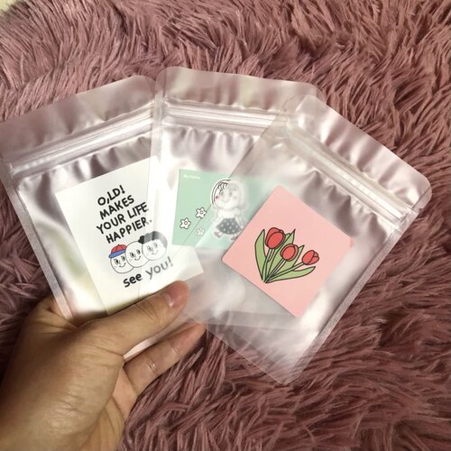 磨砂自封袋平底密封袋子饰品耳环戒指收纳包装袋防尘防潮分装袋小