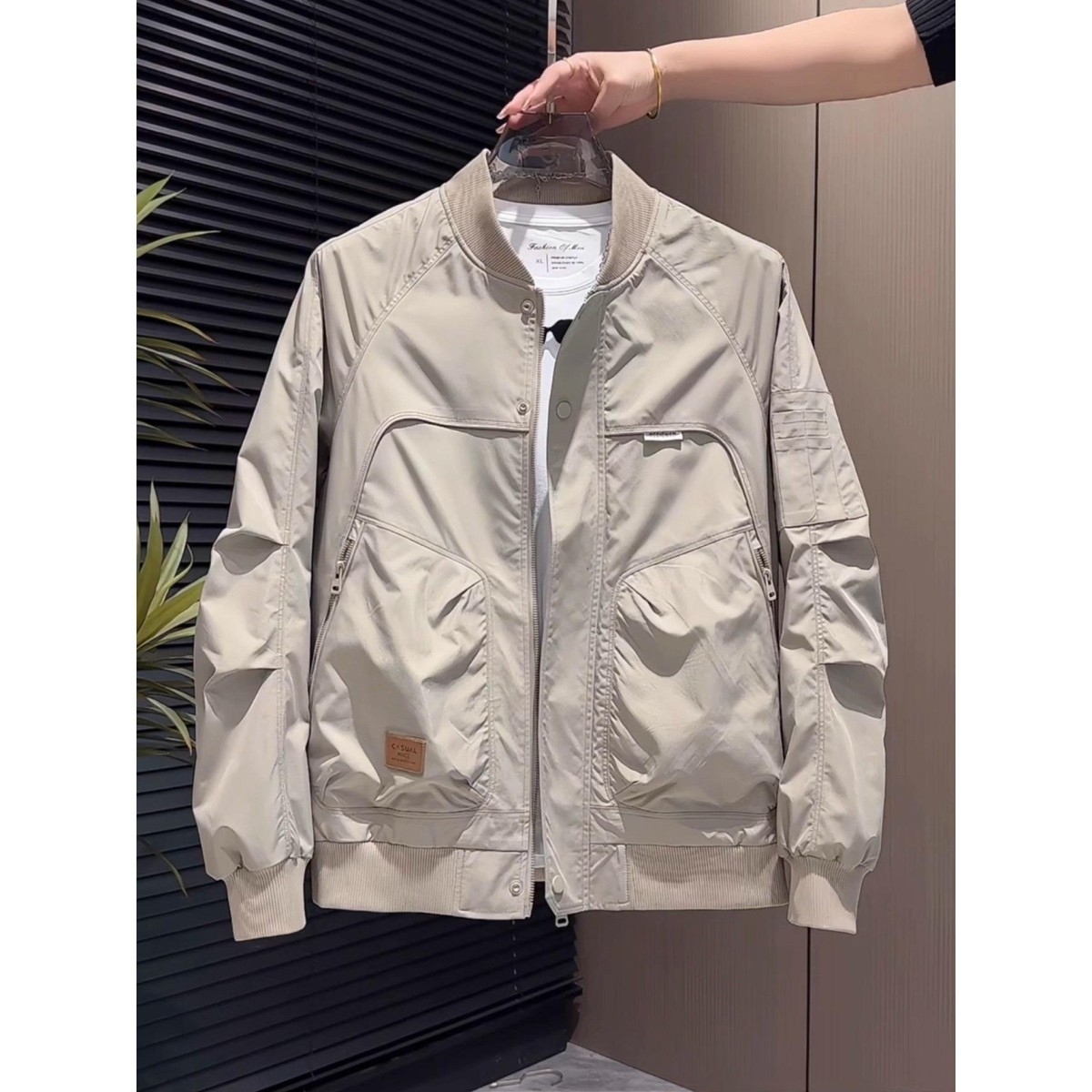 棒球服夹克男2026春秋新款潮牌工装男装美式复古修身飞行员外套男,男装,夹克,淘宝优惠券,粉丝福利购,淘宝优惠卷