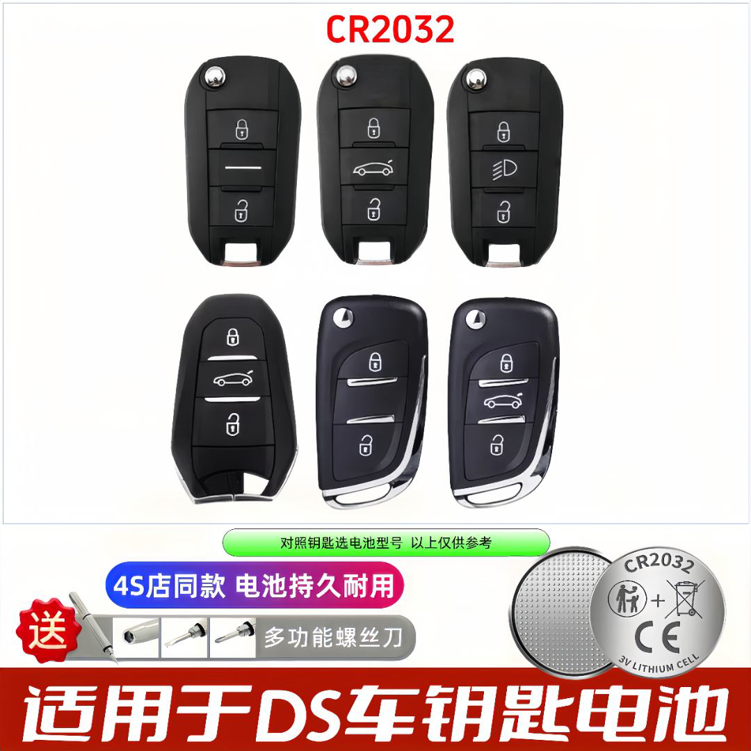 DS汽车钥匙遥控器电池