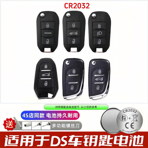 DS汽车钥匙遥控器电池