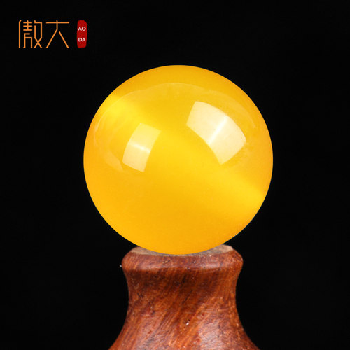 天然黄玛瑙珠子手串水晶diy