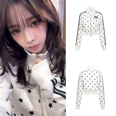 柳智敏同款setupexe星星印花外套