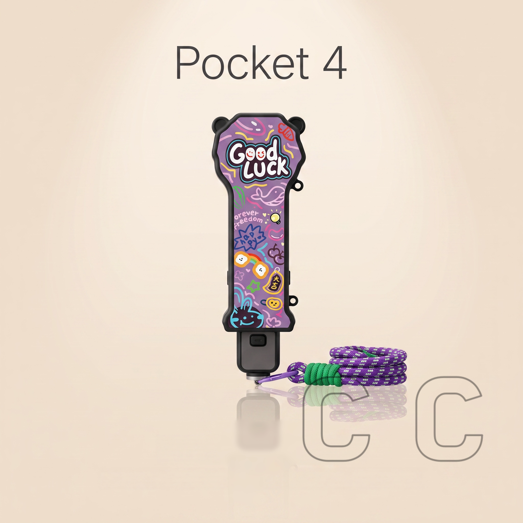 适用DJI大疆pocket4保护壳斜挎绳