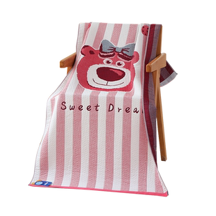 加厚浴巾纯棉纱布卡通家用吸水速干不掉毛新款全棉大毛巾洗澡裹巾