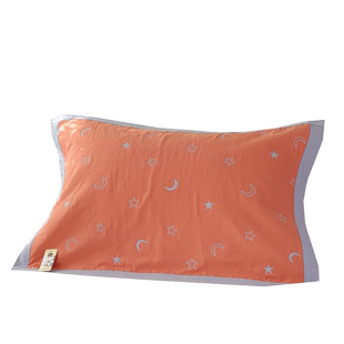 绑带款纯棉纱布枕巾一对装新款单人盖巾全棉家用防滑不脱落枕头巾