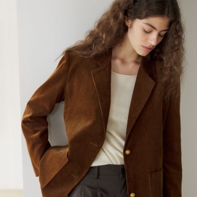 灯芯绒西装外套FisttoFist复古