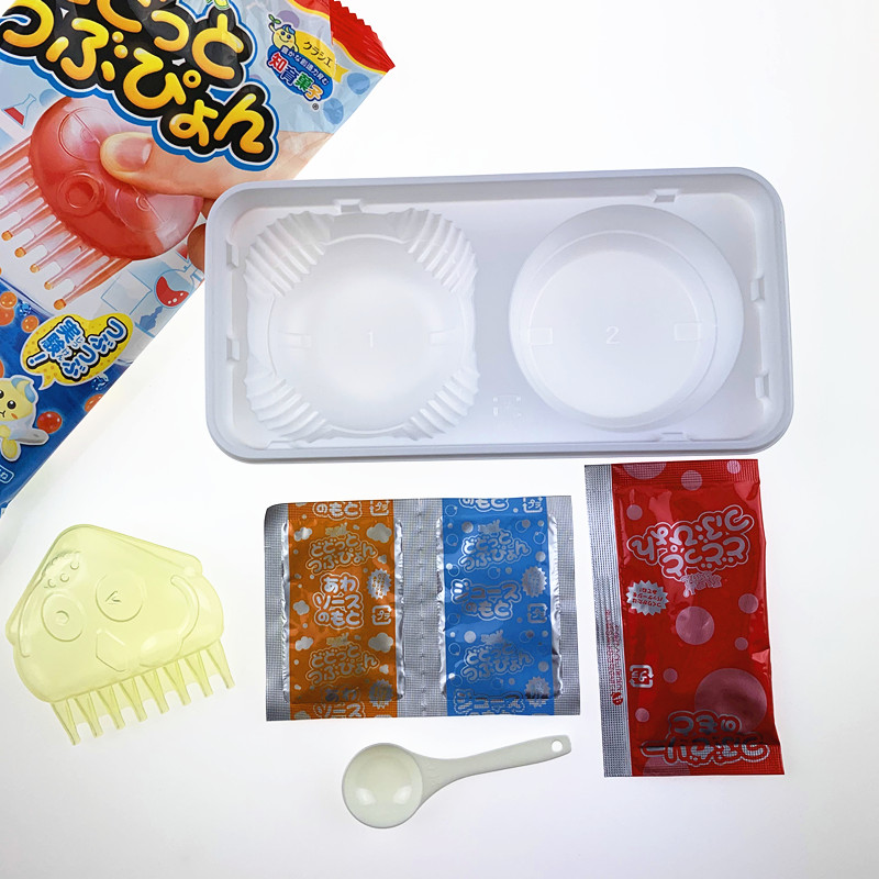 日本食玩嘉娜宝章鱼冻粒子diy手工小伶玩具时完可食曰木小玲儿童