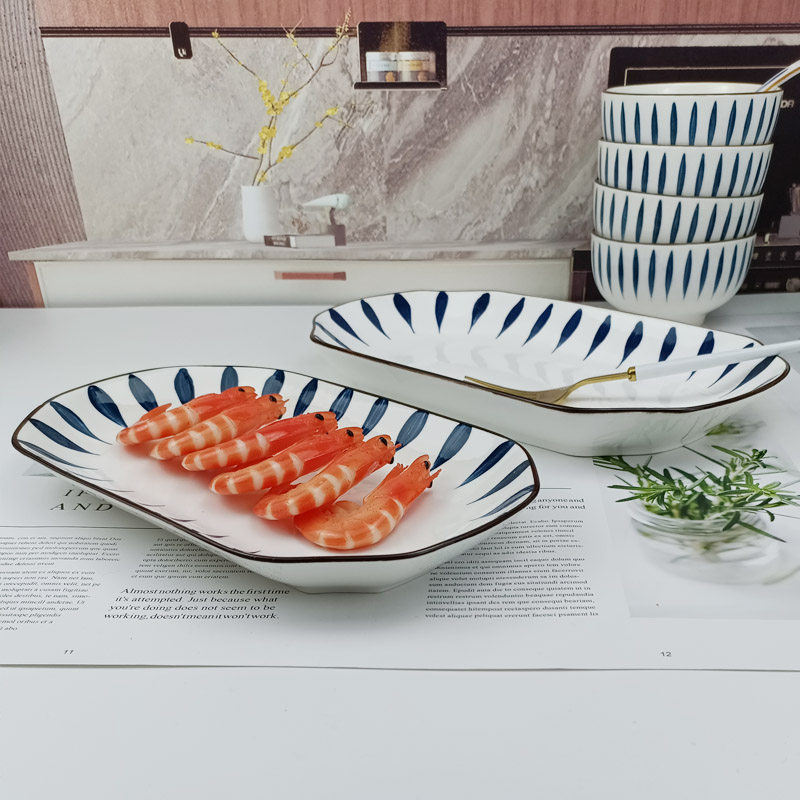 鱼盘家用2026新款轻奢大号蒸鱼盘子12寸高颜值盛鱼装鱼的盘子菜盘,餐饮具,盘,淘宝优惠券,粉丝福利购,淘宝优惠卷