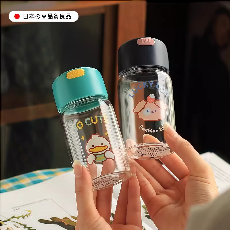 【天猫正品】日本口袋杯200ml150ml小巧迷你水杯可爱超萌微型小号