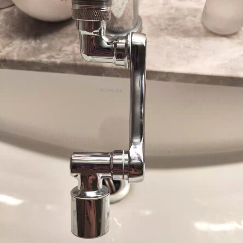 水嘴起泡加长摇臂机械臂万能洗脸盆神器多功能接头防溅水龙头万向
