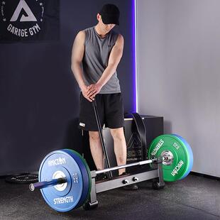 杠铃起重换片架健身房商用杠铃架杠铃放置架训练器械杠铃片替换架