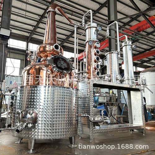 酿酒多功能蒸馏设备电加热威士忌蒸馏设备金酒伏特加蒸馏机