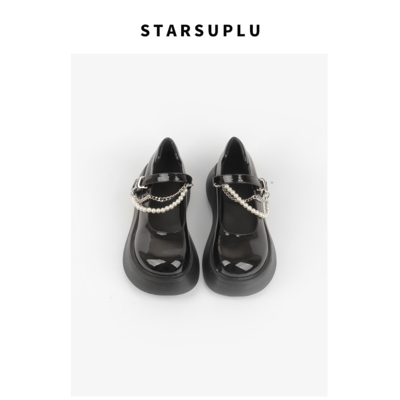 STARSUPLU玛丽珍日系增高大头鞋