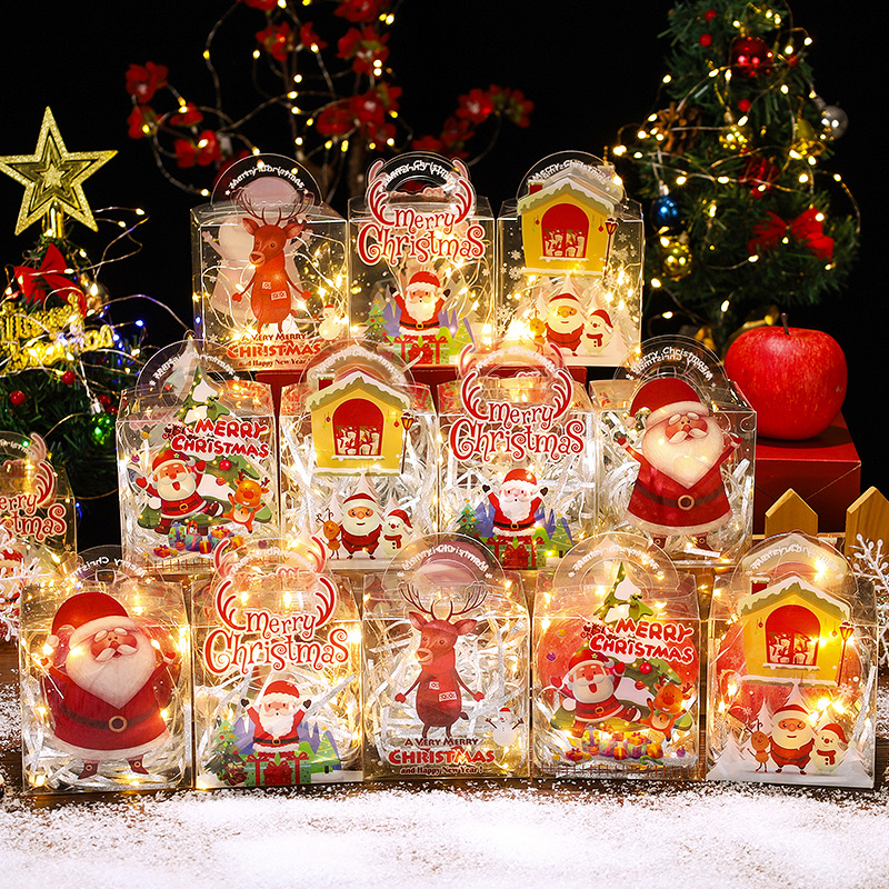 圣诞节透明苹果盒平安夜