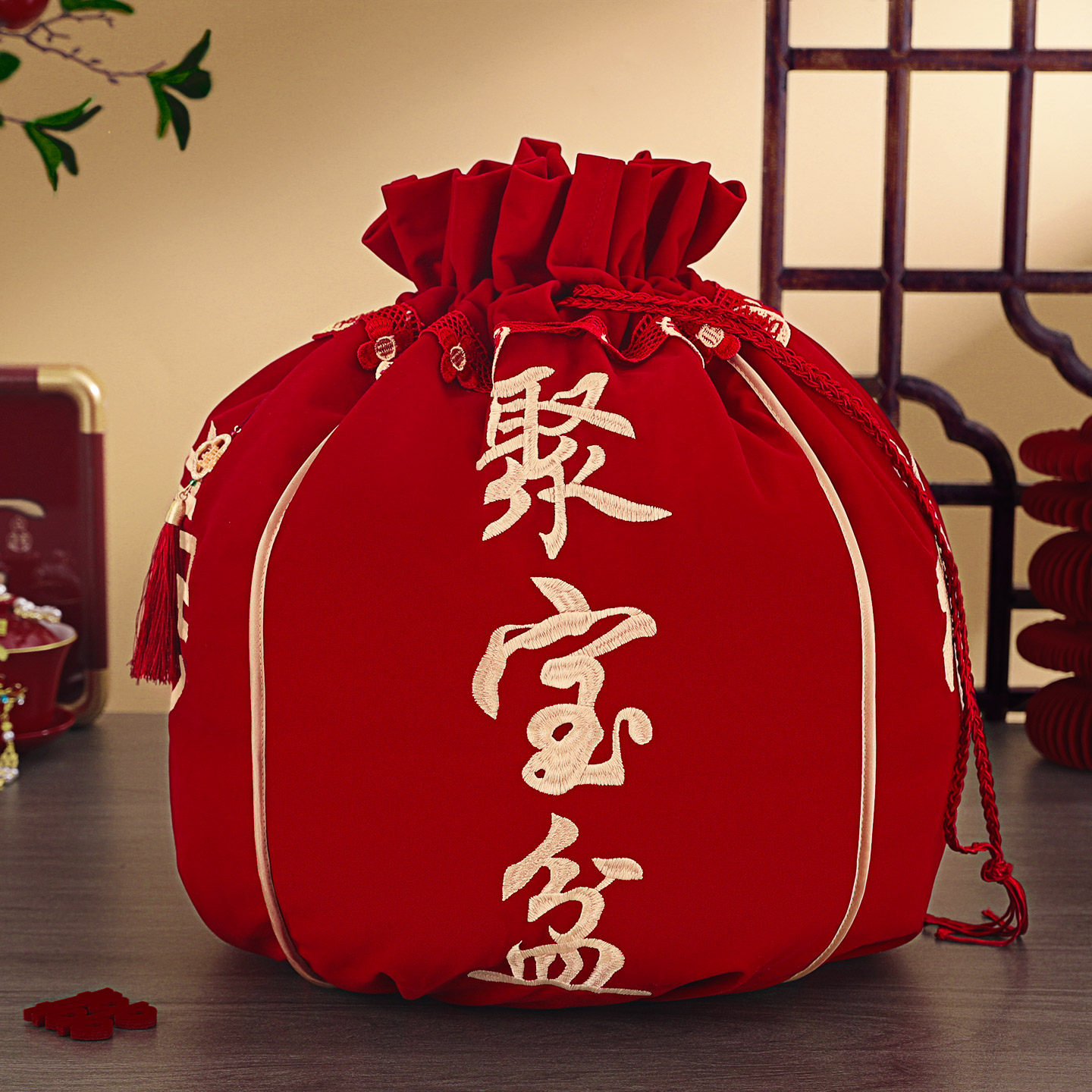 结婚包袱皮一对女方陪嫁套装喜盆包裹布新娘红包袱布婚庆用品大全,节庆用品/礼品,创意礼盒/礼品套组,淘宝优惠券,粉丝福利购,淘宝优惠卷