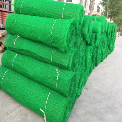 三维植被网用于边坡绿化护坡植草防止水土流失园林边坡种植花草