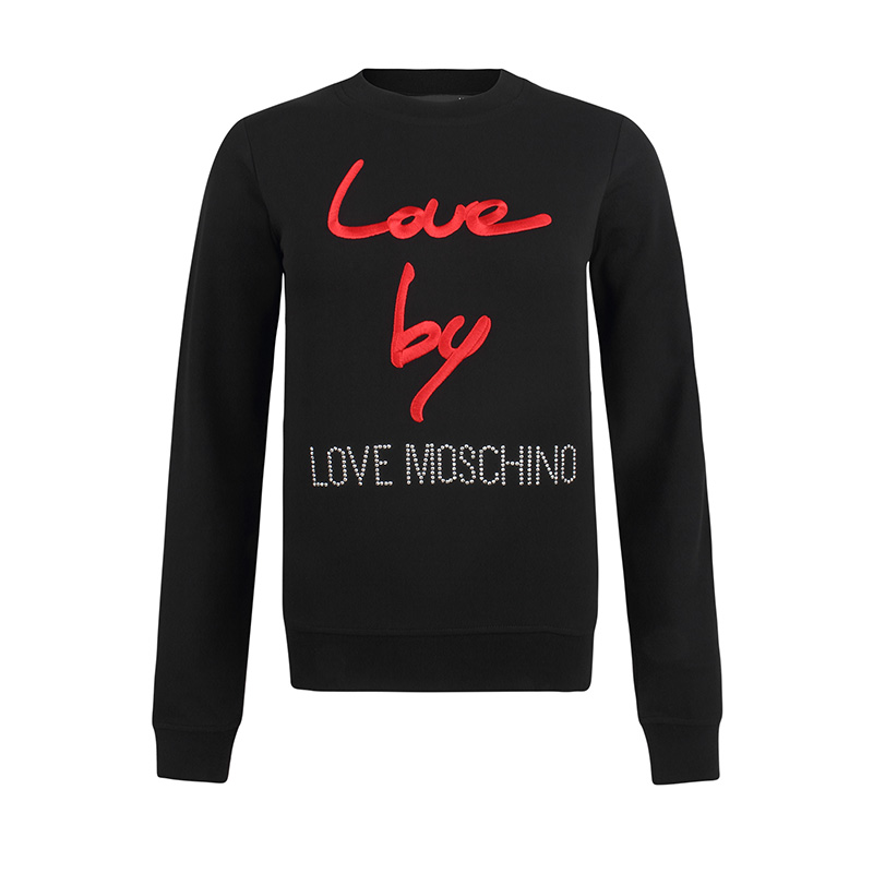 LOVE MOSCHINO/莫斯奇诺女士长袖logo图案卫衣W630208