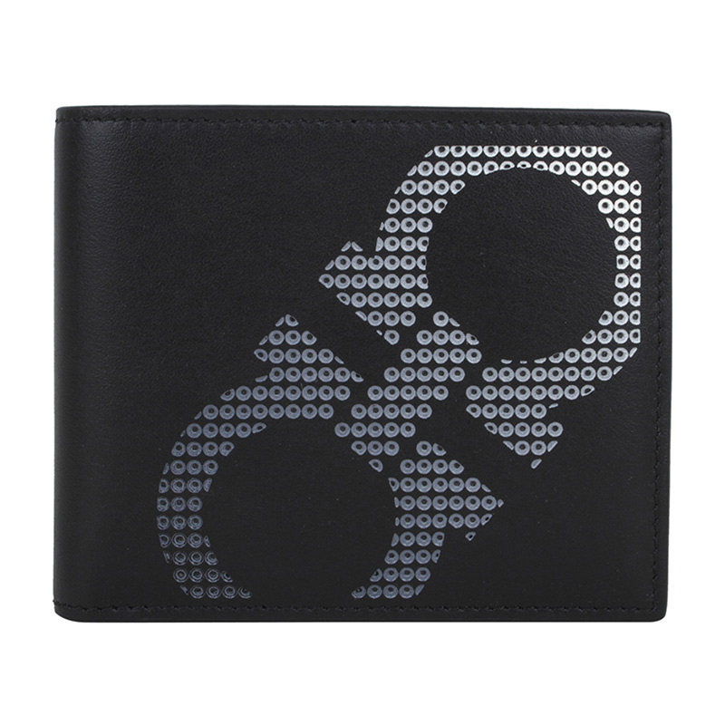 salvatore ferragamo/菲拉格慕 男士印花logo短款钱夹钱包66a265