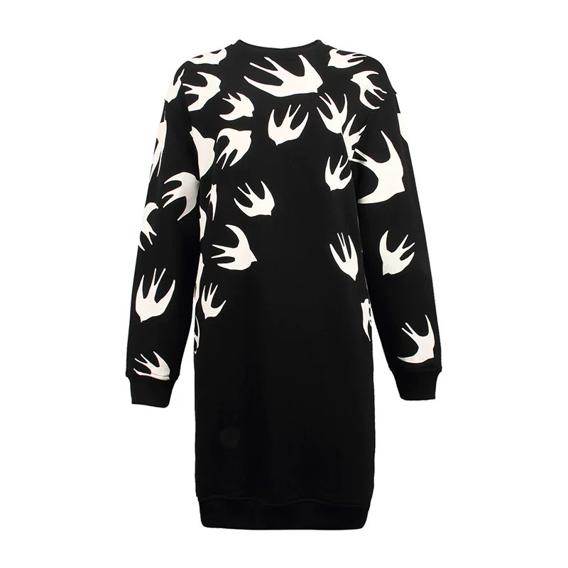 Сорочка MCQ/Ms. McQueen Swallow Pattern Long Slote 379194 RGH81