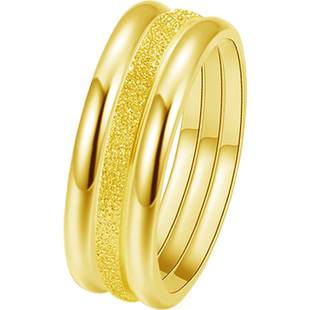 小众设计素圈三生三世戒指2024年新款潮情侣钛钢彩金食指环冷淡风