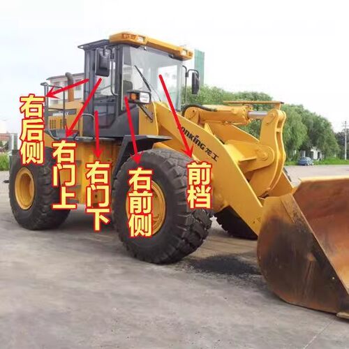 龙工ZLG850 853B 833B 856 855D前档风侧门上门下玻驾驶室车玻璃