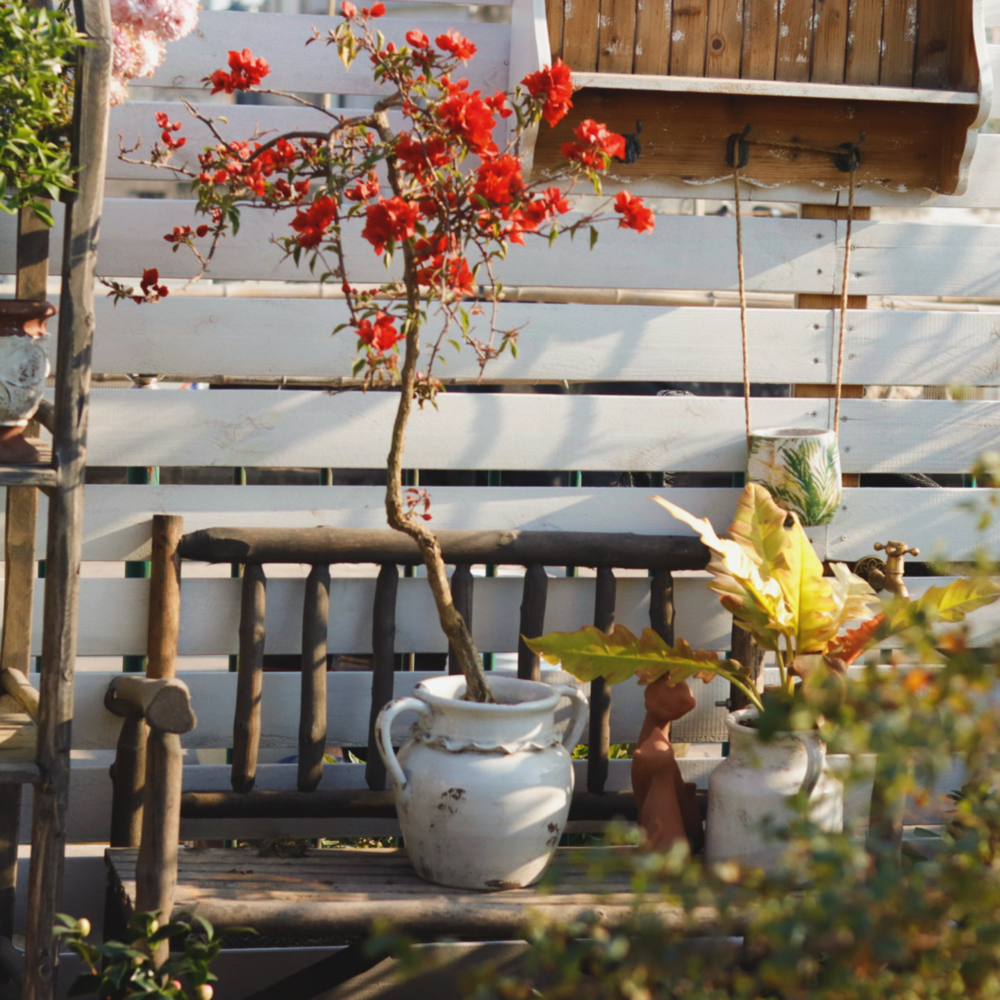 出口手拉纯手工冰裂釉面花边双耳罐子花盆花瓶 月季三角梅绣球