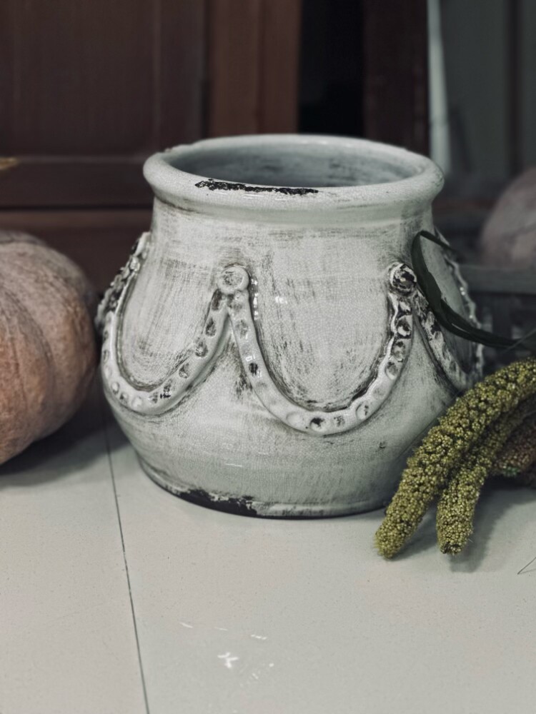 手工手拉红陶粗陶浮雕厚重陶盆复古做旧冰裂三角梅月季球根花盆