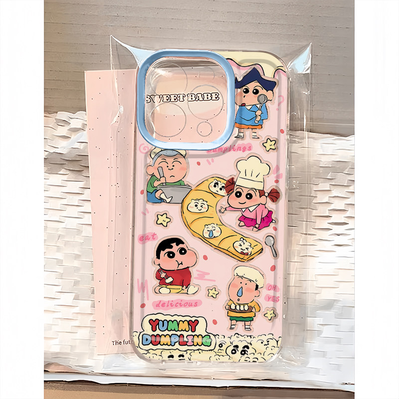 小新饺子适用苹果16promax手机壳iPhone14pro日系卡通华为mate70荣耀300透明Reno13小米15vivox200s19软套k80