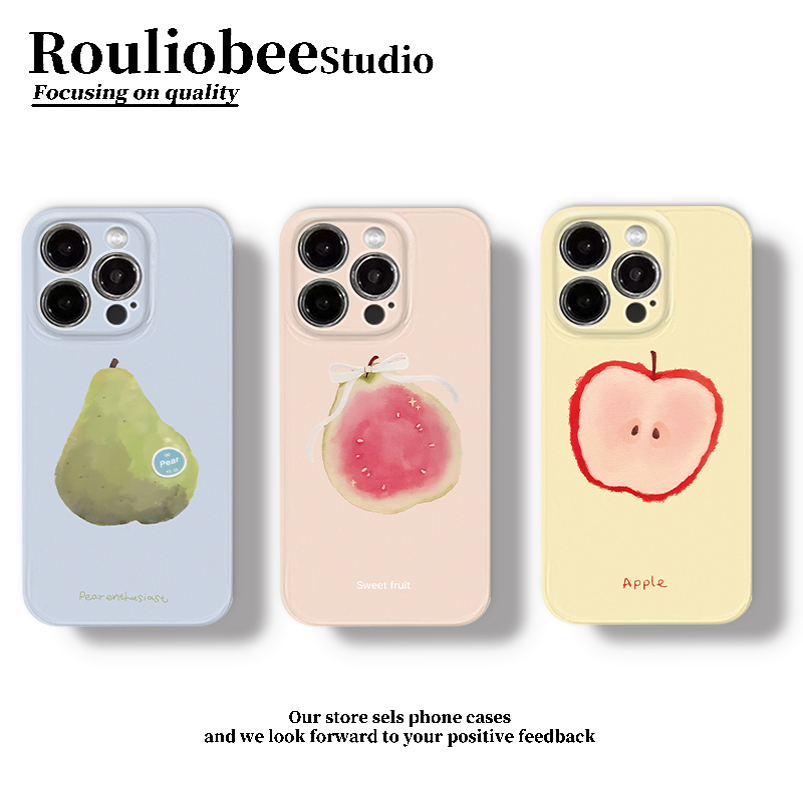 多巴胺水果手机壳苹果16pro华为pura70夏日小清新iPhone15promax小米14夏天ins风vivo苹果OPPO梨ins芭乐x适用
