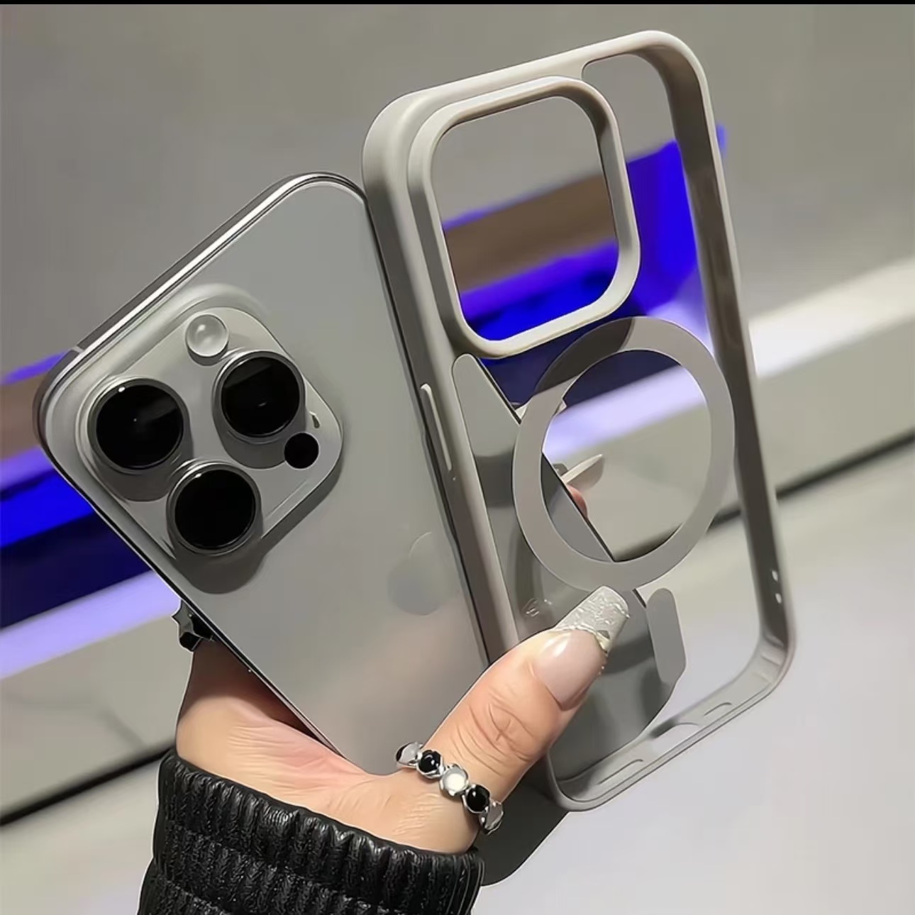 透明磁吸适用苹果16promax手机壳新款iPhone15保护套高级感14硅胶防摔13全包12超薄11网红Plus软壳创意男女pm