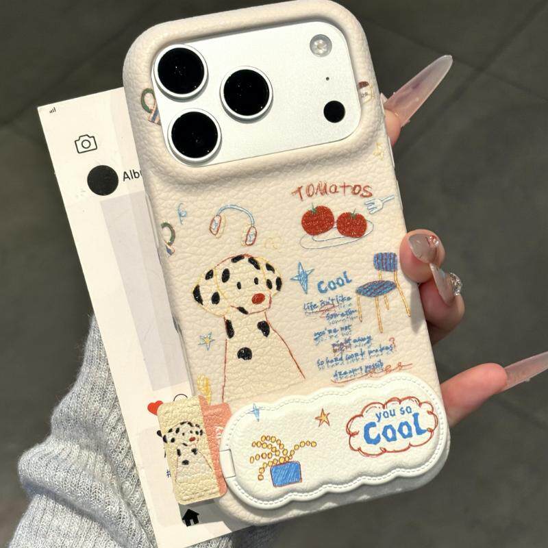 斑点狗标签适用iPhone18Ppromax手机壳苹果17pro华为P90小米18mate90IQOO16X300reno14荣耀magic9S20一加ACE5