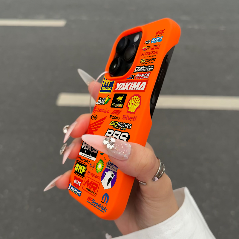 半包款汽车标签适用苹果16promax手机壳iphone15Plus高级感14/13Pro小众12个性11pro大孔软壳XsMax超薄xr潮牌