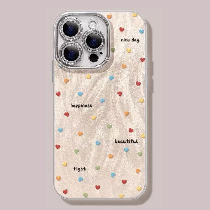 适用苹果16手机壳女款iphone15pro保护套13mini全包14防摔11/12/xs软外7plus硅胶8镜头膜6s个性se高级max爱心
