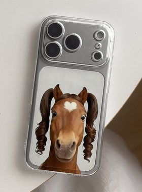 抽象双马尾小马手机壳适用苹果17promaxiPhone16卡通小米17reno15华为Pura80软套vivox300红米K90荣耀500pro