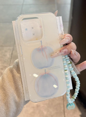 浅紫蓝色苹果蝴蝶结适用iphone16promax手机壳苹果15/1314华为mate70双层vivos20小米oppo红米K80iqoo荣耀300