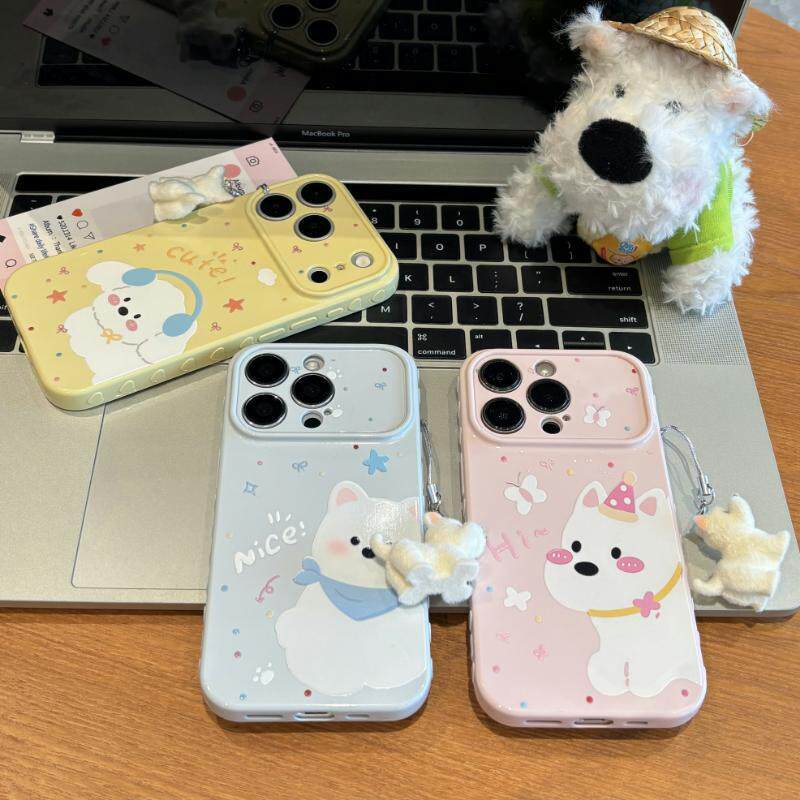 可爱围巾西高地吊坠适用iPhone18promax手机壳17pm苹果16magic9荣耀600小米18vivox500pro爱心视窗华为pura90