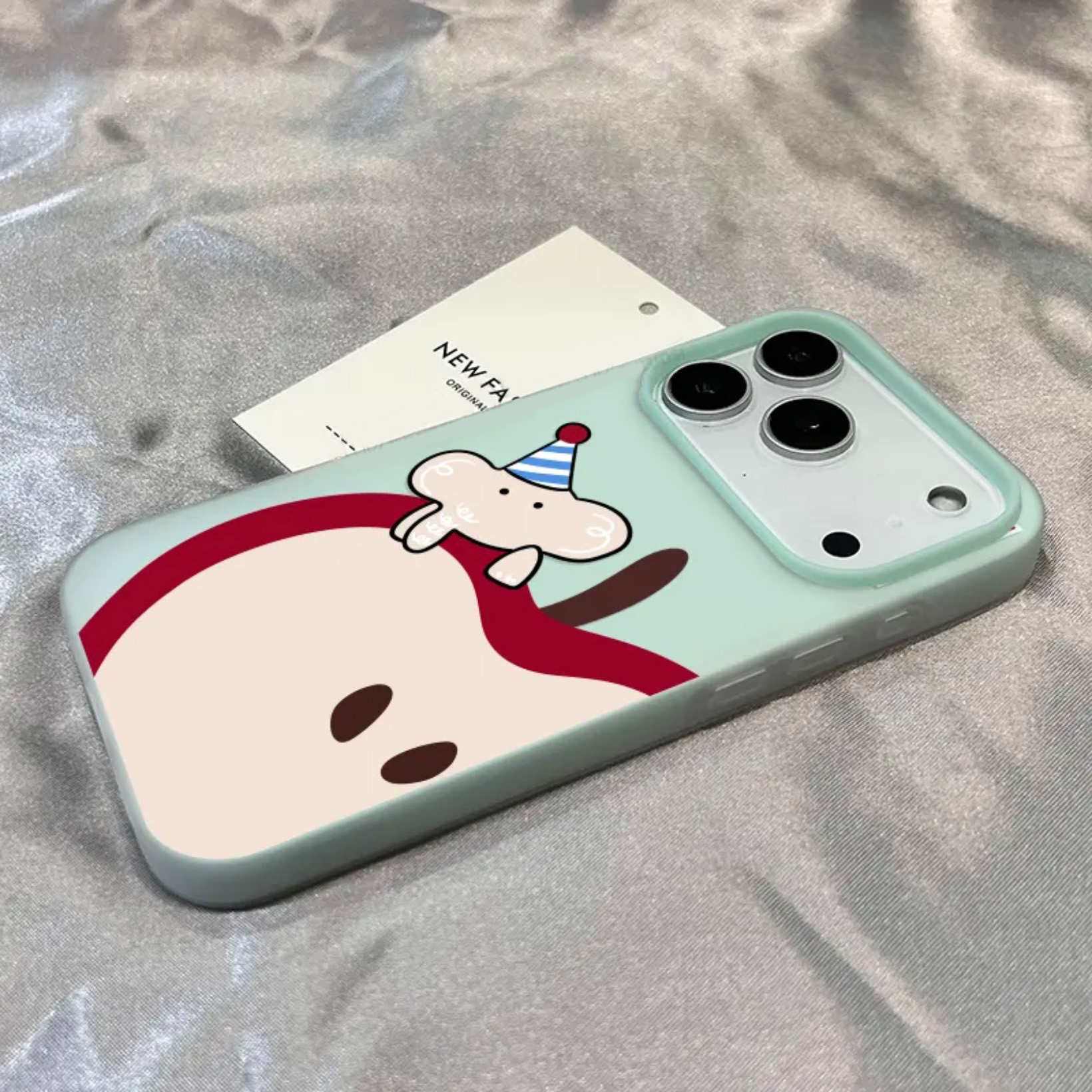 卡通苹果小象二合一适用iPhone16pm手机壳15新款苹果17promax小众个性14pro果冻高级感13防摔11保护套男女ins
