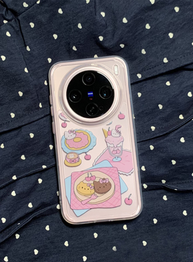 甜品Kitty主题适用苹果17pro手机壳iphone16promax小米15note14K80华为mate70nova13iQOO12p50荣耀400RENO11
