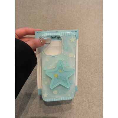 薄荷星星适用苹果16手机壳小米15华为pura70pro新款vivox200红米k80荣耀magic6/7硅胶oppofindx8IQOO13保护套