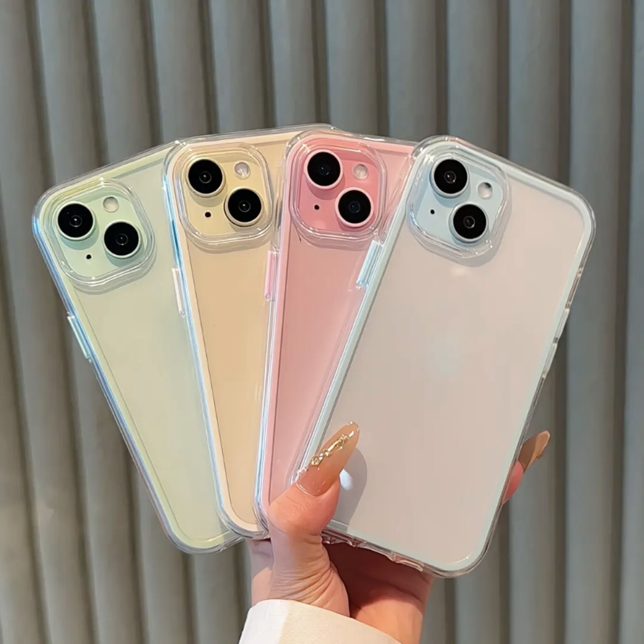 适用于苹果15promax手机壳网红简约夏季绿色iPhone16promax透明软白色14男女13爆款15高级感12全包防摔保护套