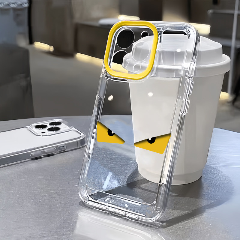 趣味生气恶魔表情适用苹果17promax手机壳iPhone16卡通reno14小米15华为Pura80保护套vivox200红米K80荣耀400