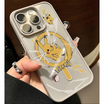 比卡丘适用苹果15promax手机壳卡通可爱iphone14pro保护套16promax磁吸充电13小众12pm高级感11新品男16plus