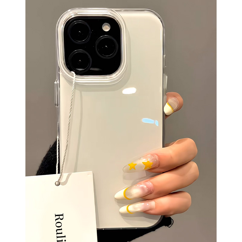 极简ins奶油壳适用iphone16promax手机壳苹果15/14/13华为mate70大孔纯色vivos20小米oppo红米K80iqoo荣耀300