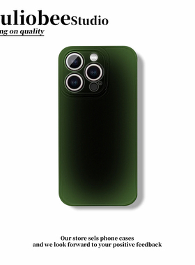 ins墨绿色晕染适用苹果16手机壳iphone15/14promax新款华为mate60pro女Pura70荣耀300菲林硬壳OPPOReno13/S20