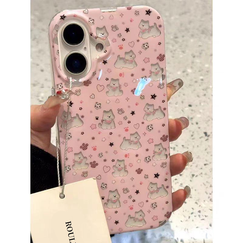 少女心镂空西高地适用苹果16promax手机壳iphone15plus可爱vivox200小米15红米K80华为P70荣耀90oppofindx8套