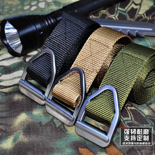 子弹头战术腰带军迷作训裤带户外男士运动尼龙编制休闲合金内腰带